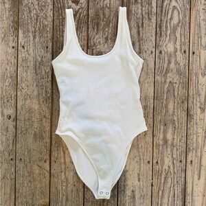 Good American White Tank Bodysuit